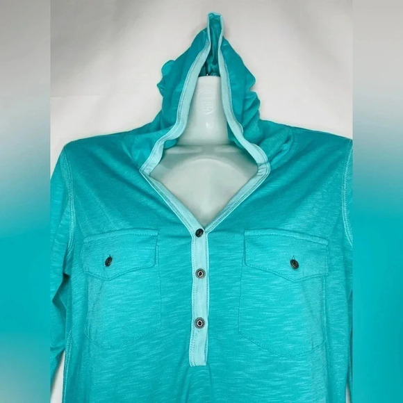 Kuhl Women's Teal Blue Long Sleeve Sora Hoodie - XS - Picture 4 of 8